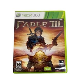 Fable 3 III Xbox 360 Preowned Original Case & Manual User Guide